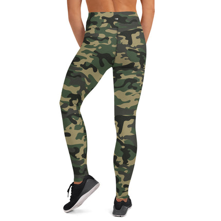 Jungle Jade Sport Camo High-Waisted Leggings