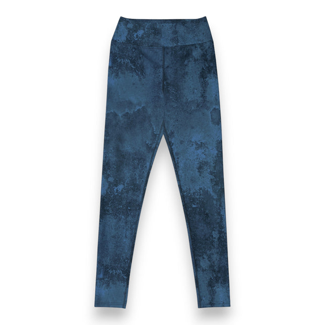 Navy Grunge High-Waisted Leggings