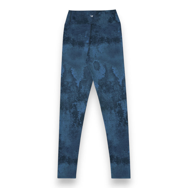 Navy Grunge High-Waisted Leggings