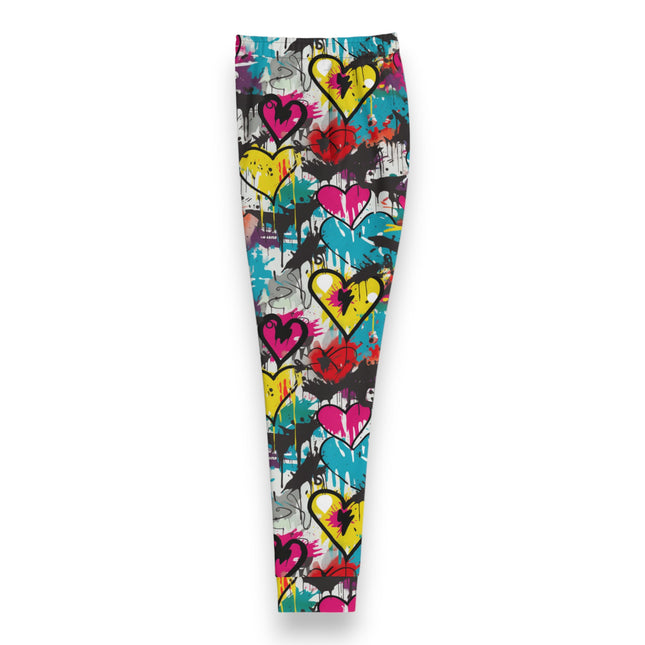 Indigo Hearts Graffiti Joggers