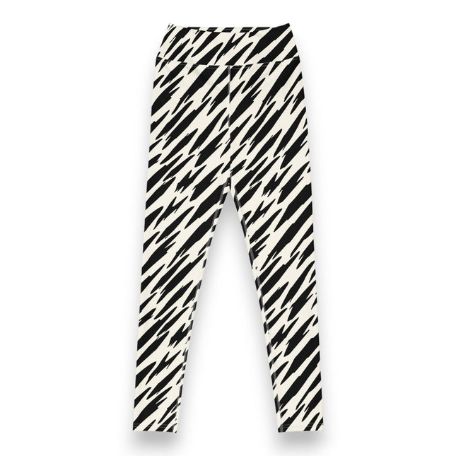 Black Tiger Stripes High-Waisted Leggings