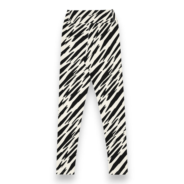 Leggings de cintura alta con rayas de tigre negro