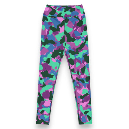 Mystic Mint Camo High-Waisted Leggings