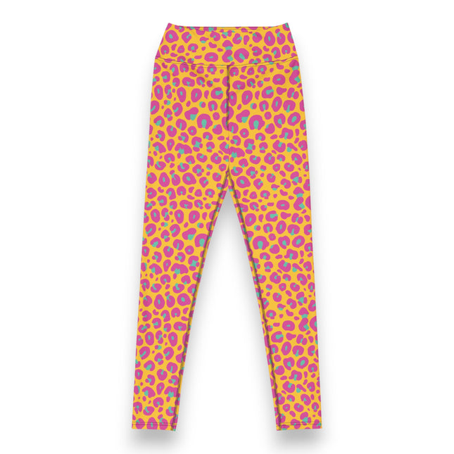 Sunset Leopard High-Waisted Yoga Leggings