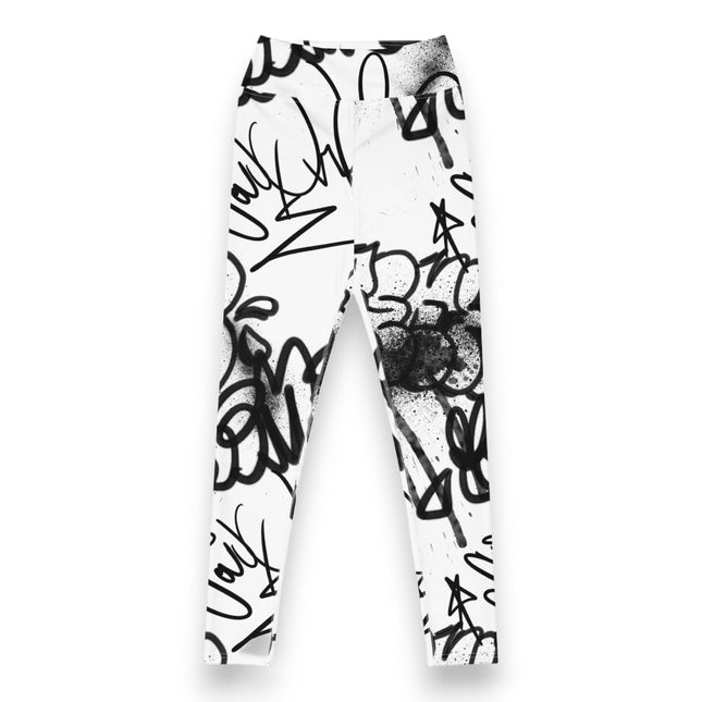 Urban Noir Graffiti High-Waisted Leggings