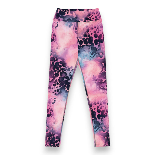 Pink Cotton Candy Leopard High-Waisted Leggings