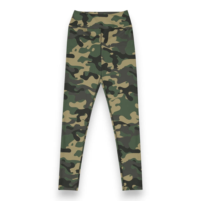 Leggings deportivos de cintura alta con diseño camuflado Jungle Jade