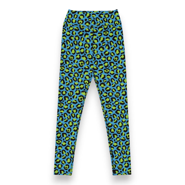 Neon Lagoon Leopard High-Waisted Leggings