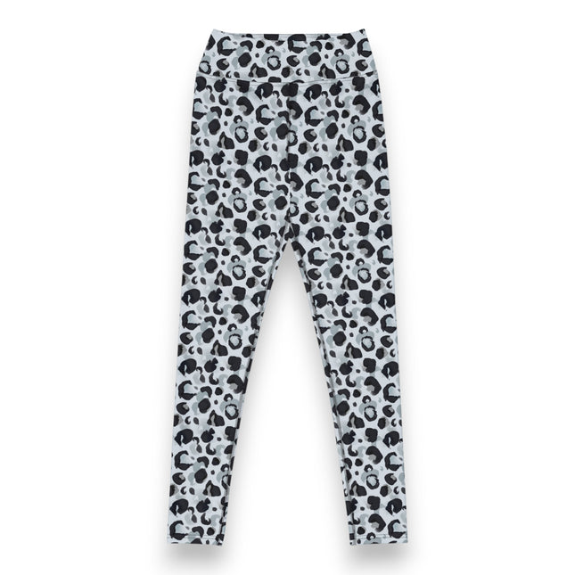 Snow Bloom Leopard High-Waisted Leggings