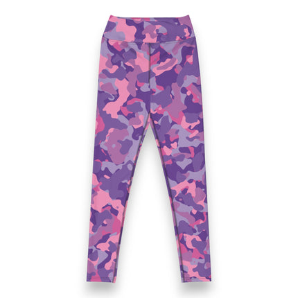 Leggings de cintura alta con estampado de camuflaje Plum Paradise 