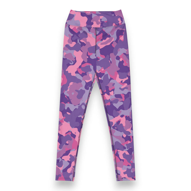 Plum Paradise Camo High-Waisted Leggings