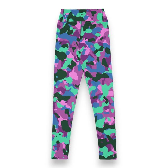 Leggings de cintura alta con estampado de camuflaje Mystic Mint