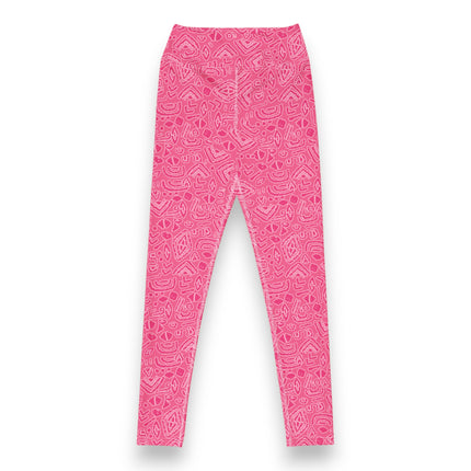 Leggings de cintura alta de la tribu Pink Magenta