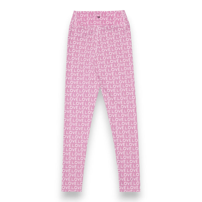 Leggings de cintura alta Pink Love