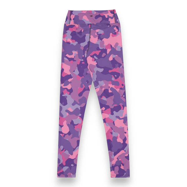 Leggings de cintura alta con estampado de camuflaje Plum Paradise 