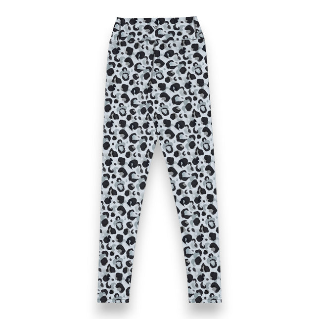 Snow Bloom Leopard High-Waisted Leggings