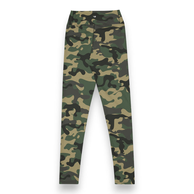 Leggings deportivos de cintura alta con diseño camuflado Jungle Jade