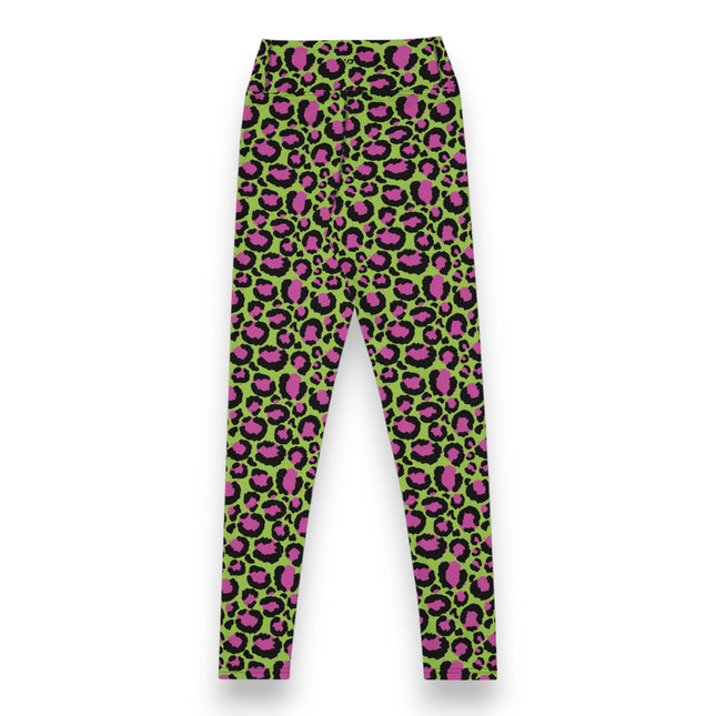 Leggings de cintura alta con estampado de leopardo y piel de lima