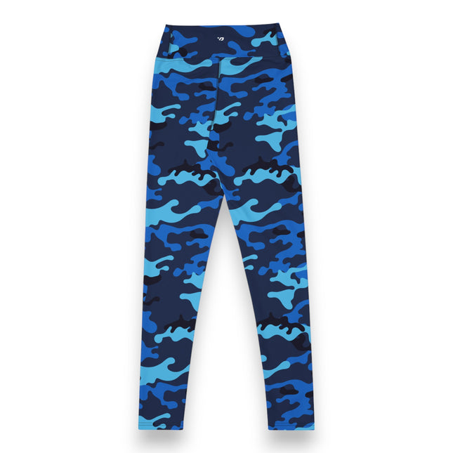 Midnight Marine Sport Camo High-Waisted Leggings