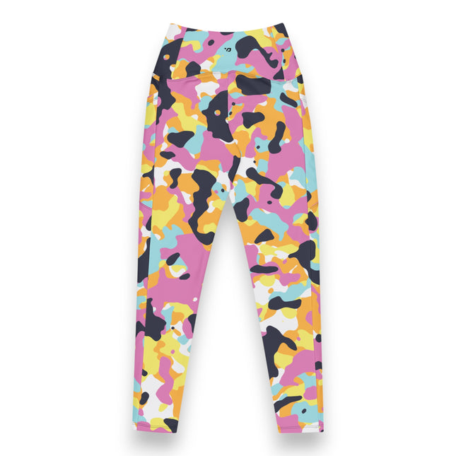 Leggings de cintura alta con estampado de camuflaje Sunset Mirage (bolsillos)