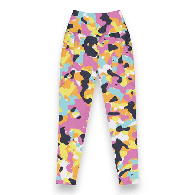 Leggings de cintura alta con estampado de camuflaje Sunset Mirage (bolsillos)