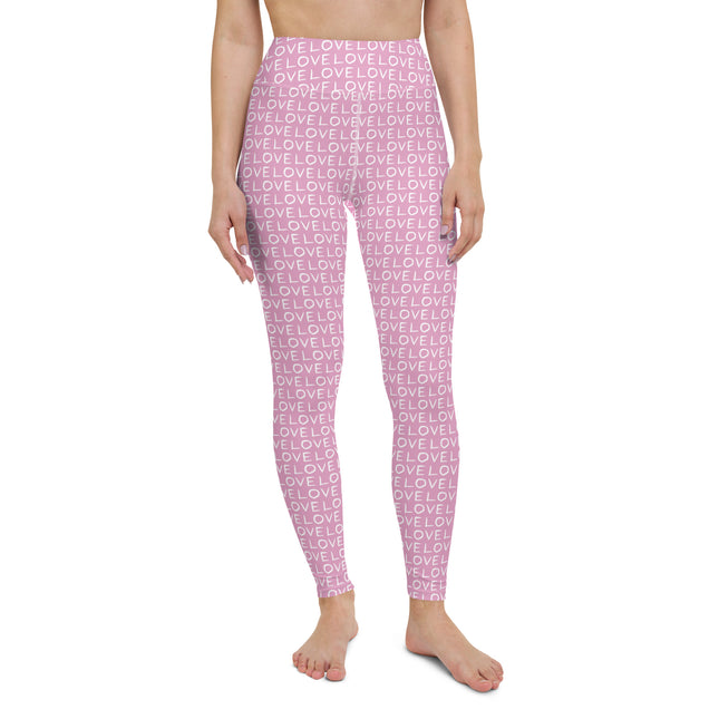 Leggings de cintura alta Pink Love