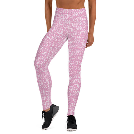 Leggings de cintura alta Pink Love