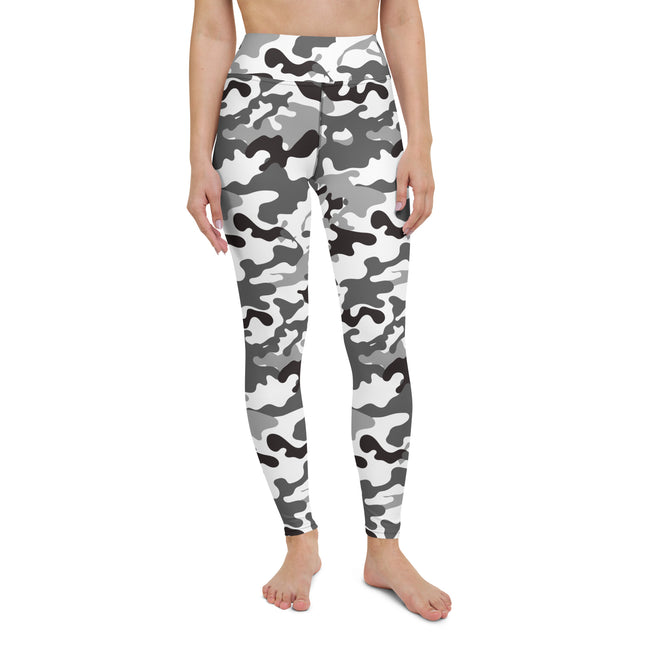 Leggings deportivos de cintura alta con estampado de camuflaje de Blancanieves