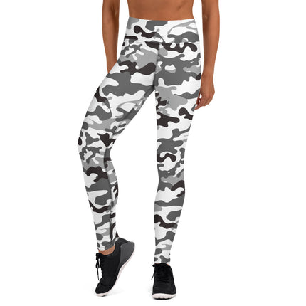 Leggings deportivos de cintura alta con estampado de camuflaje de Blancanieves