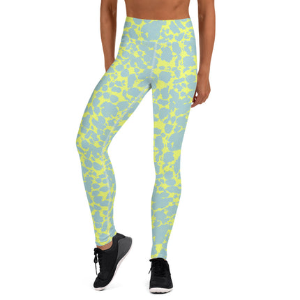 Leggings de cintura alta con topacio verde azulado