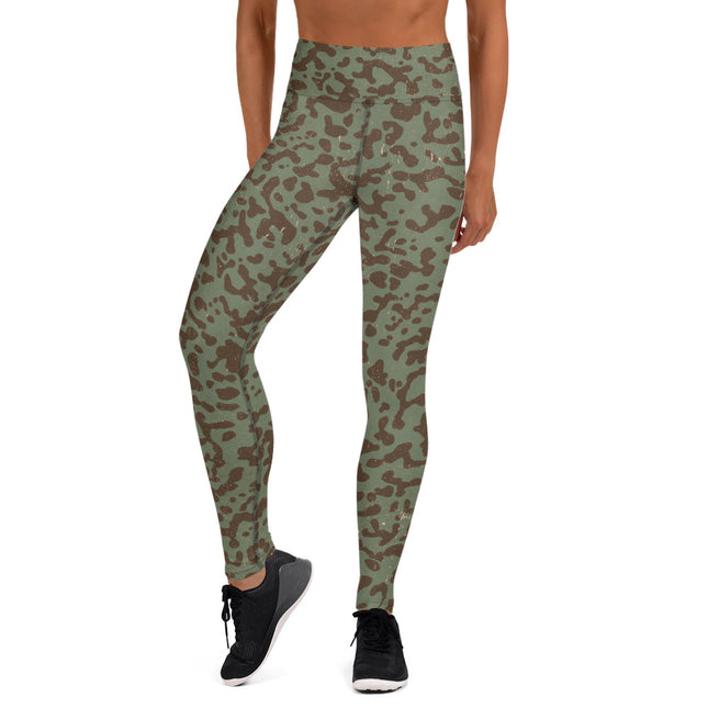 Woodland Abstract High-Waisted Leggings