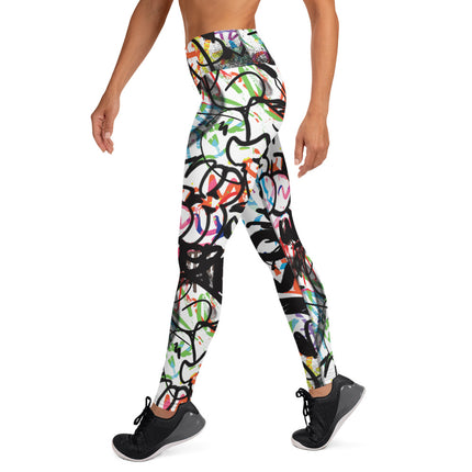 Leggings de cintura alta con grafiti Chroma Fusion