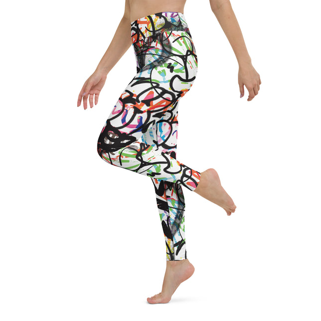 Chroma Fusion Graffiti High-Waisted Leggings