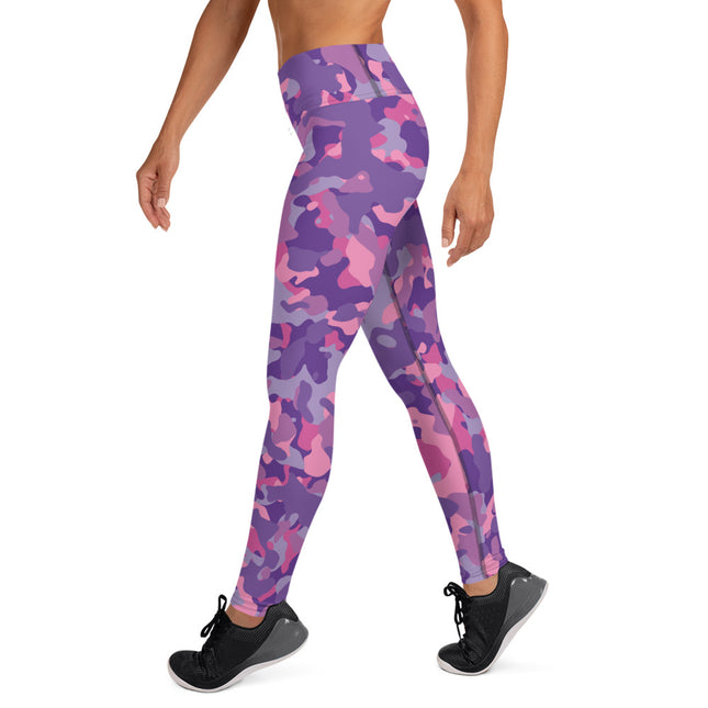 Plum Paradise Camo High-Waisted Leggings