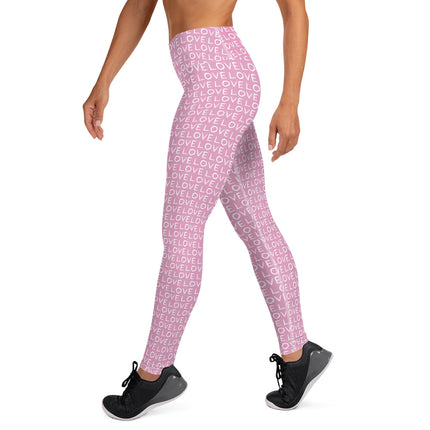 Leggings de cintura alta Pink Love