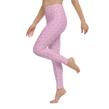 Leggings de cintura alta Pink Love