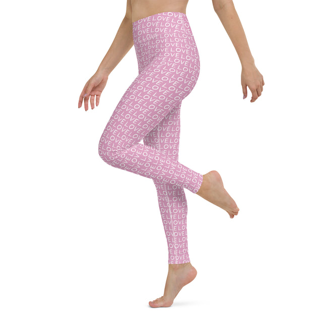 Pink Love High-Waisted Leggings