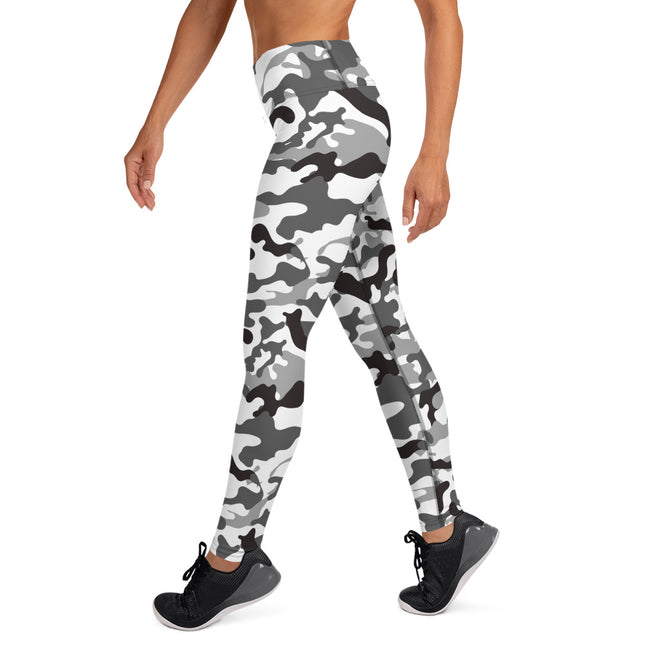 Leggings deportivos de cintura alta con estampado de camuflaje de Blancanieves