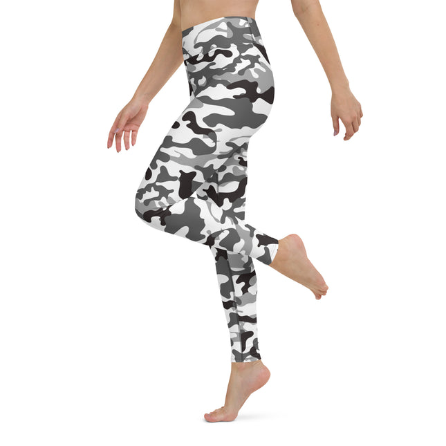 Leggings deportivos de cintura alta con estampado de camuflaje de Blancanieves