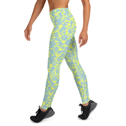 Leggings de cintura alta con topacio verde azulado