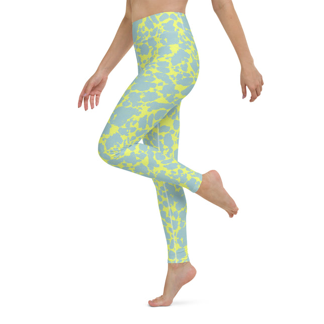 Leggings de cintura alta con topacio verde azulado