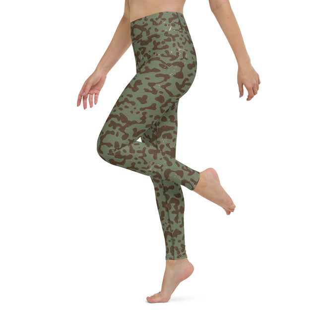 Woodland Abstract High-Waisted Leggings