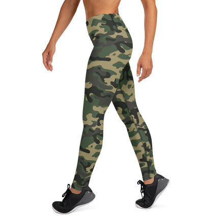 Jungle Jade Sport Camo High-Waisted Leggings