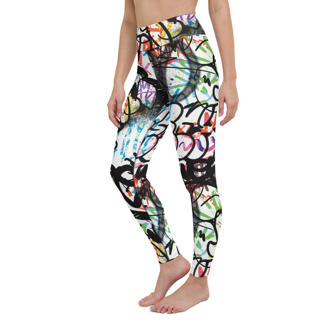 Leggings de cintura alta con grafiti Chroma Fusion