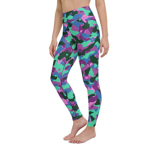 Leggings de cintura alta con estampado de camuflaje Mystic Mint