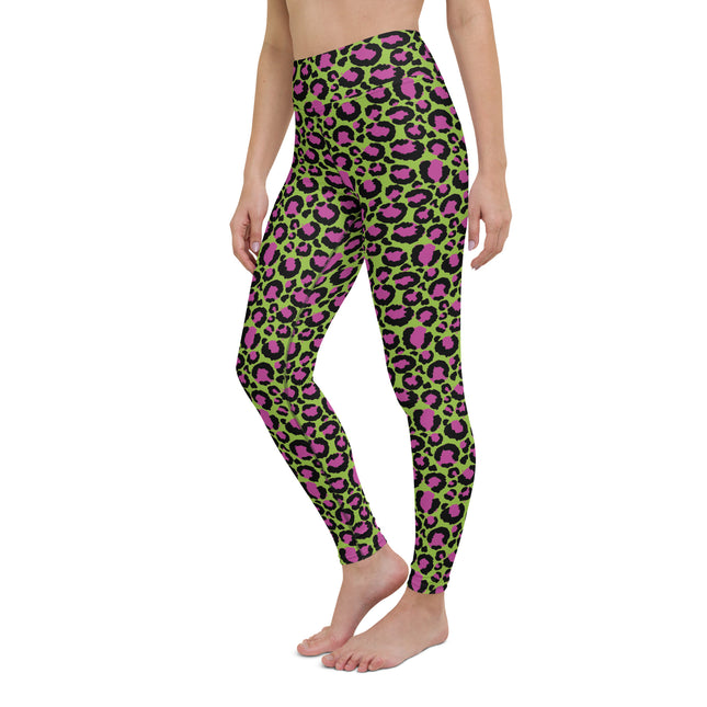 Lime Zest Leopard High-Waisted Leggings