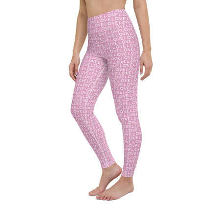 Leggings de cintura alta Pink Love