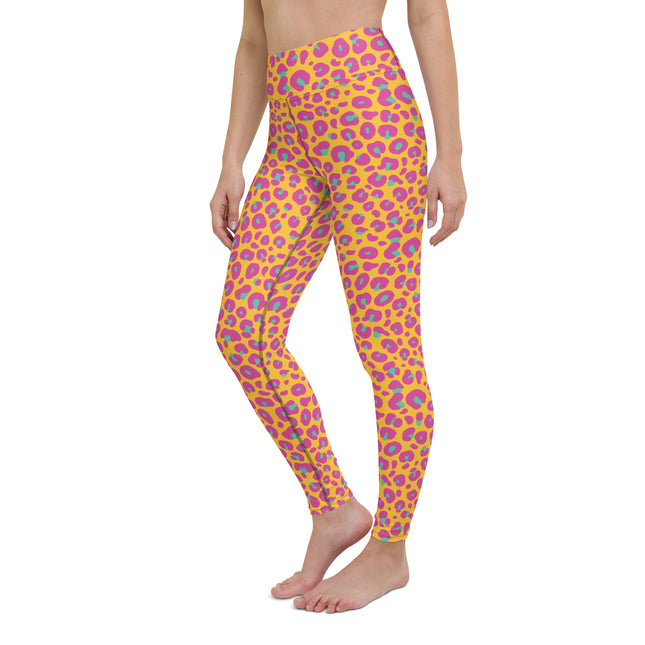 Sunset Leopard High-Waisted Yoga Leggings