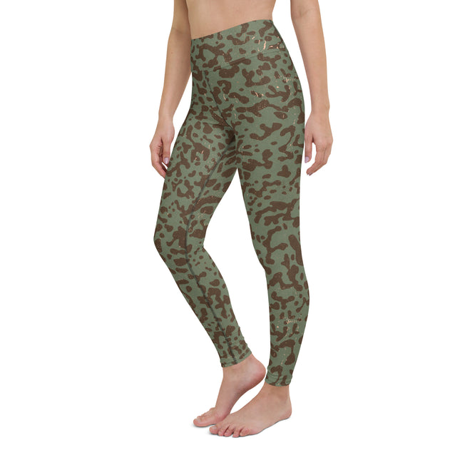 Woodland Abstract High-Waisted Leggings