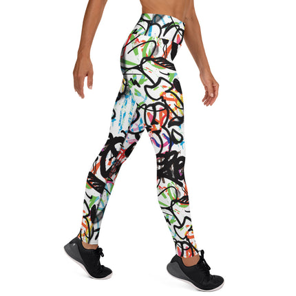 Leggings de cintura alta con grafiti Chroma Fusion